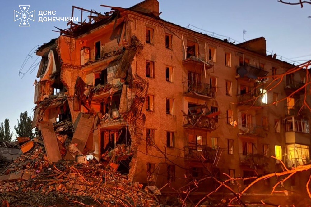 Image from: Ukraine-Russia war latest: Nato mission scrambles jets as four killed in missile and drone strikes on Kyiv