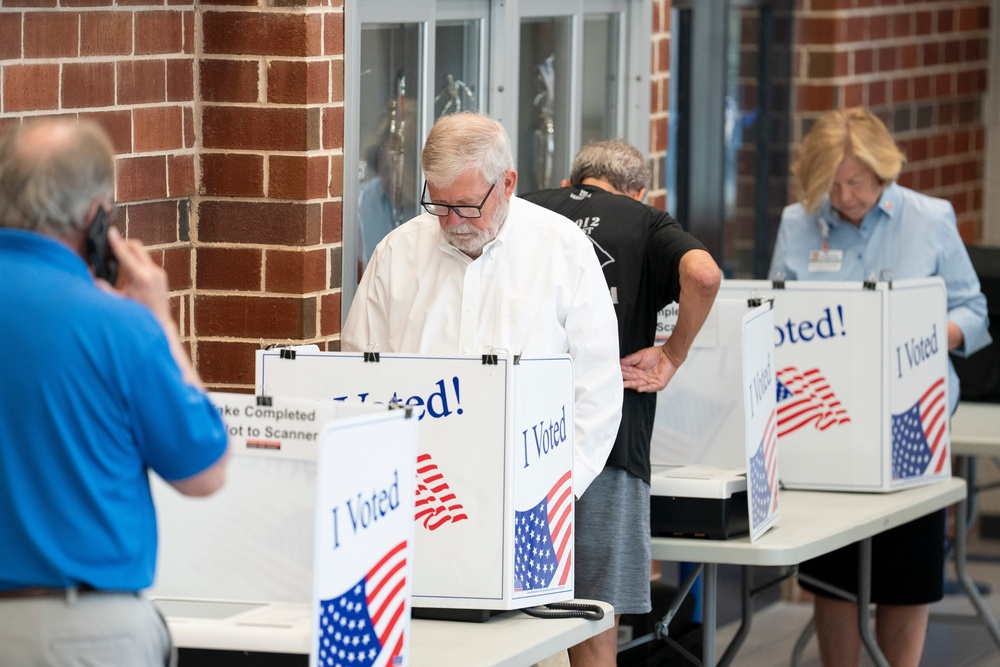 Republicans are looking at ‘historic losses’ in the upcoming midterm elections, with new polling showing the GOP lagging in eight battleground Senate races, a top strategist has warned (Getty)