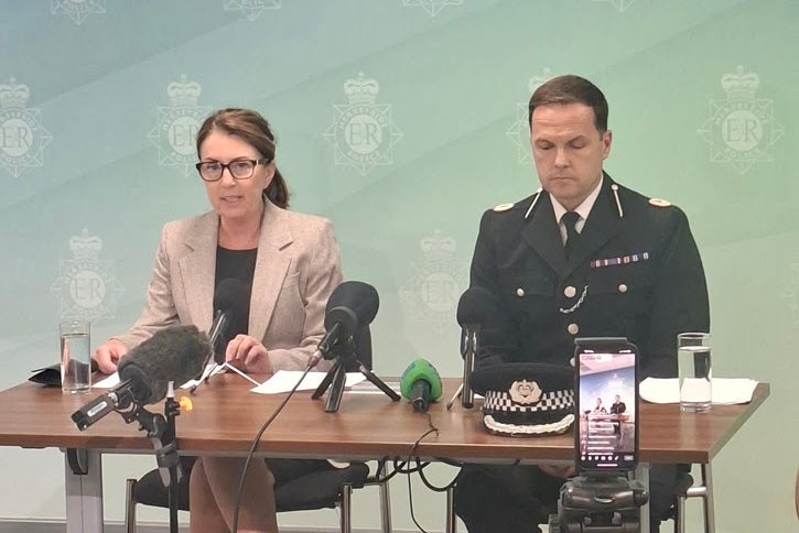 Detective superintendent Rachel Wilson and assistant chief constable Andy Ryan (Merseyside Police)