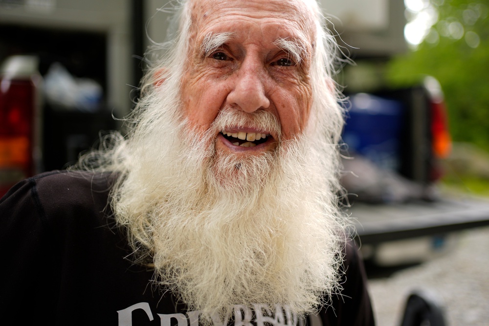 Grey Beard is a fitting trail name for the 91-year-old Appalachian Trail hiker (AP Photo/Robert F. Bukaty)
