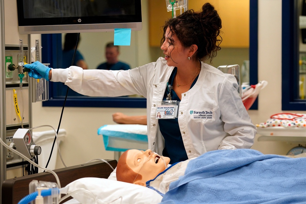 Forsyth Technical Community College in Winston-Salem is among institutions nationwide seeking federal approval for Workforce Pell (AP Photo/Chuck Burton)