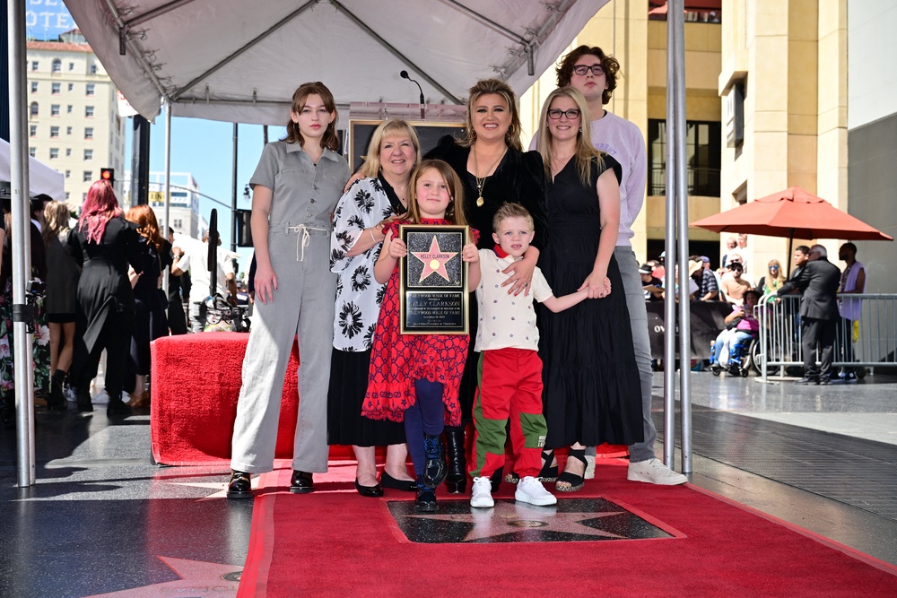 Kelly Clarkson has a son and daughter with her late ex-husband, Brandon Blackstock (AFP/Getty)