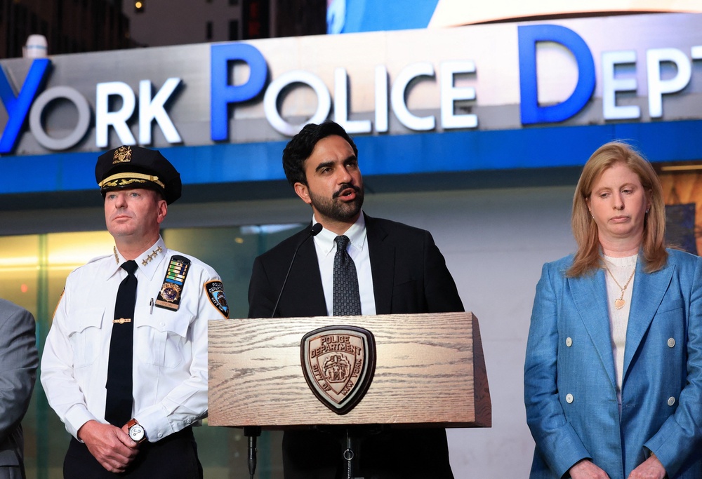 Mamdani thanked the NYPD officers 'who stepped in and prevented a horrific attack from becoming even worse' (Reuters)