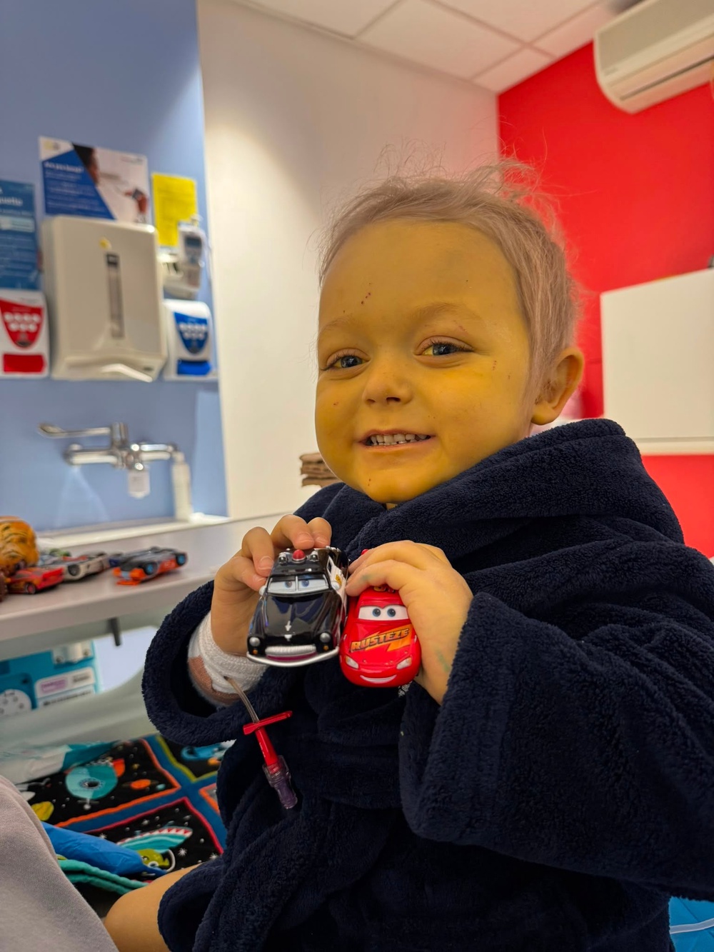 Harry Jackson before he received a liver and bowel transplant (Family Handout/PA)