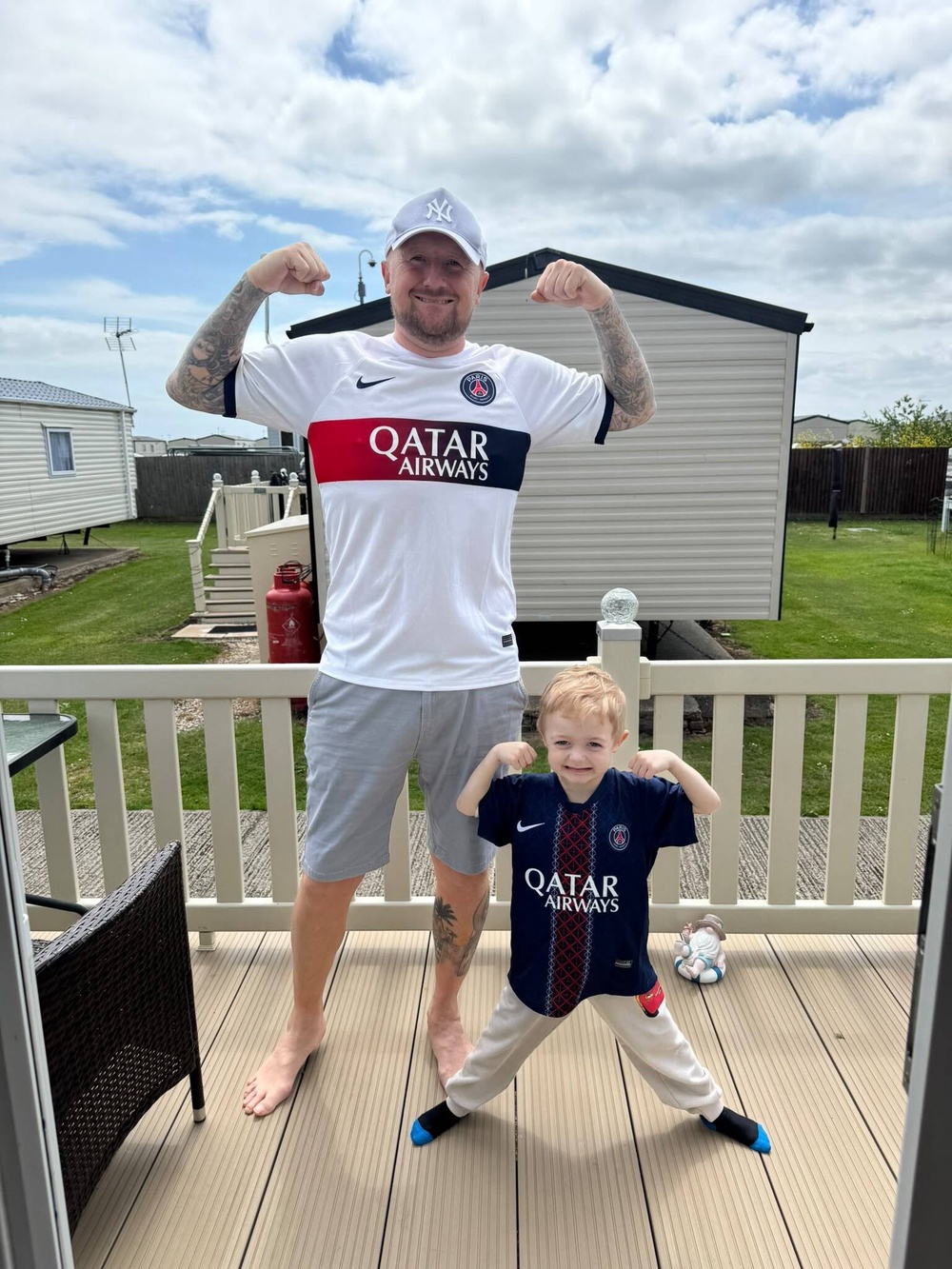 Garry Jackson with his six-year-old son Harry (Family Handout/PA) (PA Media)