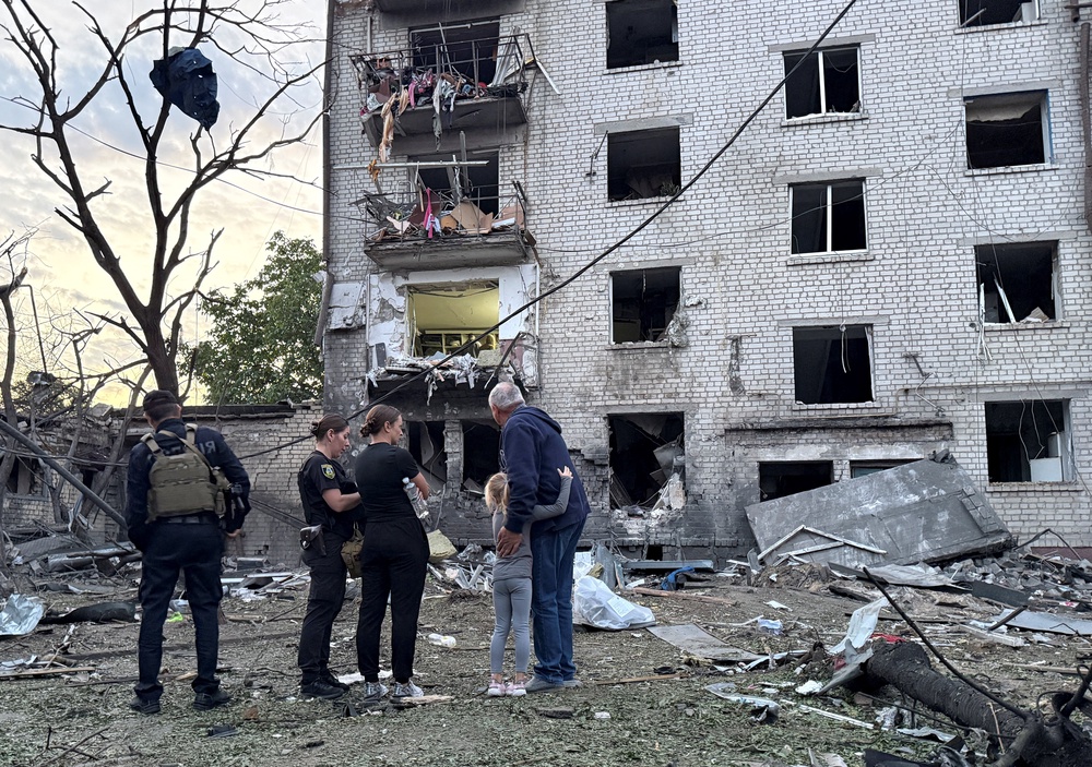 At least nine people have been killed in the strikes on the capital and its surrounding region (Reuters)