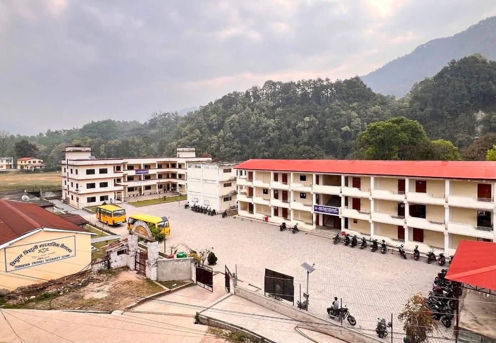 Tribhuvan Trishuli Secondary School that was destroyed in the deadly flash floods and landslides of August 26, 2026, in this handout photograph made available to Reuters in Nuwakot, Nepal, on August 31, 2026. Rajendra Dawadi, headmaster, Tribhuvan Trishuli Secondary School/via REUTERS THIS IMAGE HAS BEEN SUPPLIED BY A THIRD PARTY. NO RESALES. NO ARCHIVES. BEST QUALITY AVAILABLE. (Reuters)