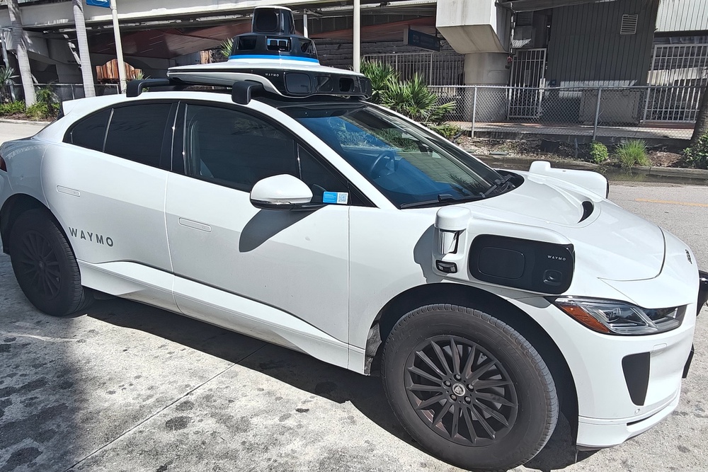 A driverless car provided futuristic fun in Miami (Marc Shoffman)