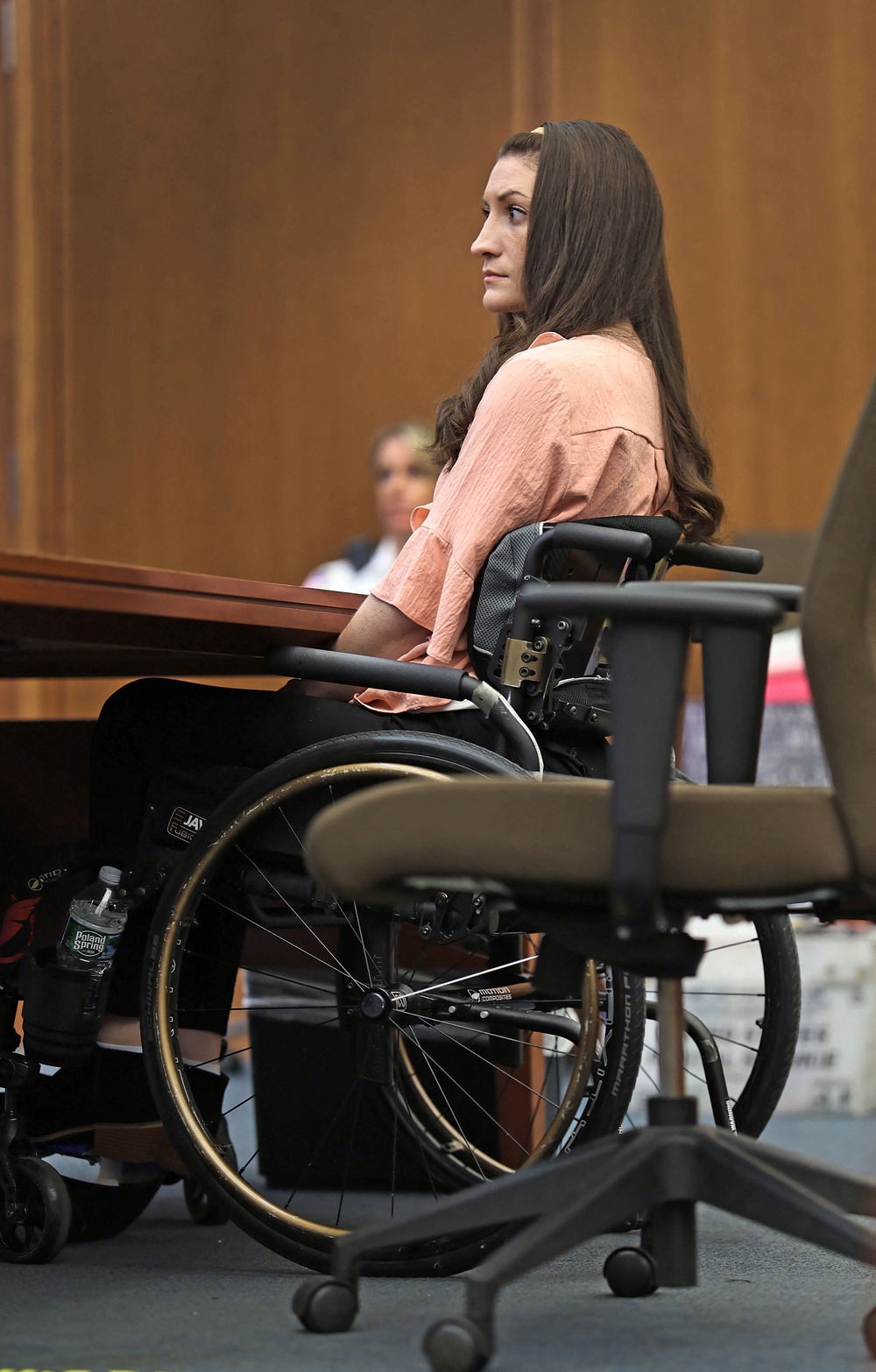 Lindsay Clancy has to use a wheelchair after a suicide attempt left her paralyzed from the waist down (via REUTERS)
