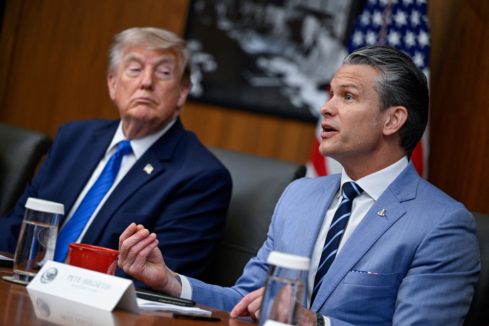President Donald Trump reportedly has confronted Defense Secretary Pete Hegseth over the state of the U.S. weapons supply, though the Trump administration has strongly denied such reporting (Reuters)