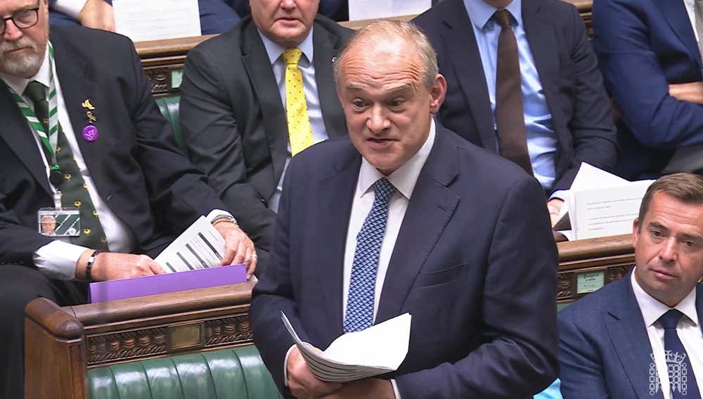 Sir Ed Davey called for electoral reform (House of Commons/UK Parliament)
