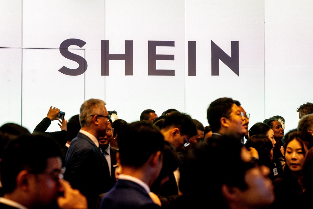 Scenes from Shein’s Hong Kong stock exchange debut (AFP/Getty)