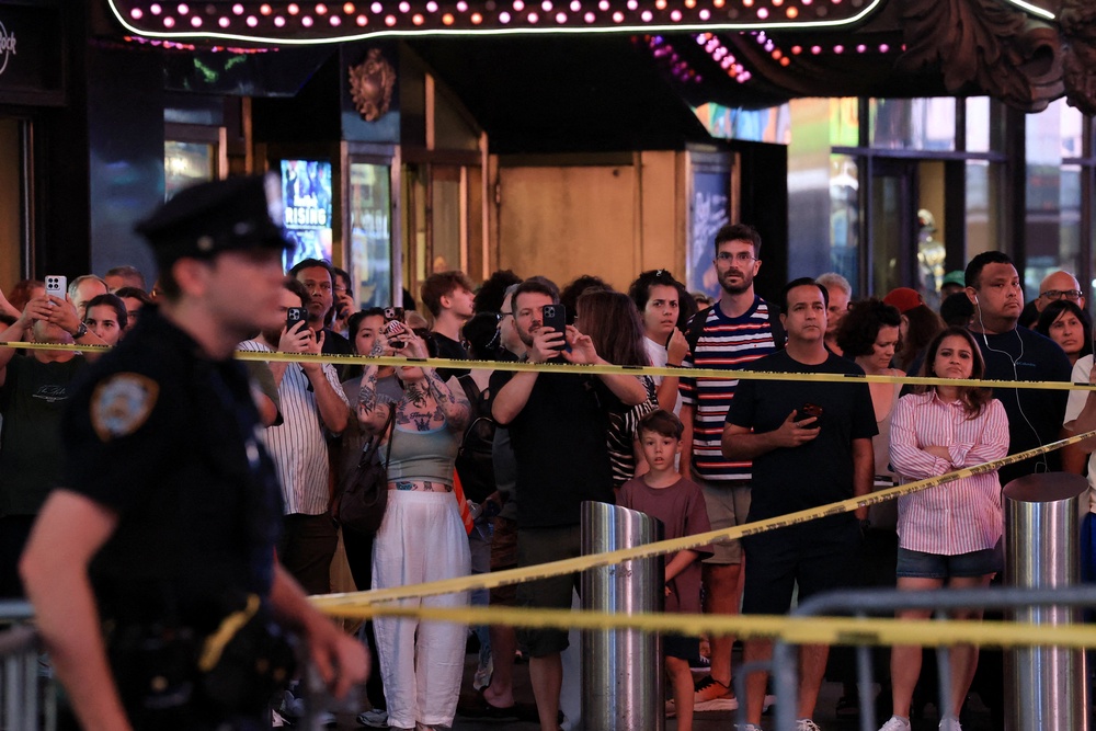 The attacker also stabbed a 68-year-old man, who is in stable condition (Reuters)