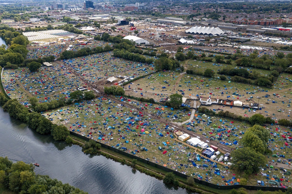 Festivalgoers are urged to use the designated on-site donation points instead of dumping their gear (Chris Gorman/Big Ladder)