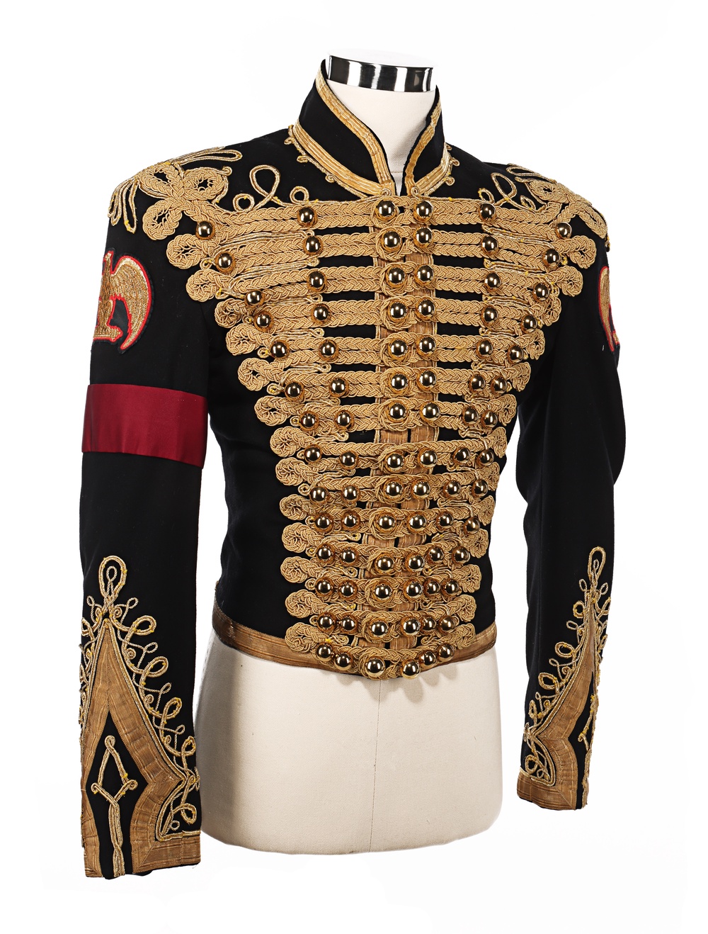 Michael Jackson’s jacket features 24-carat gold braiding (Propstore/PA) (PA Media)