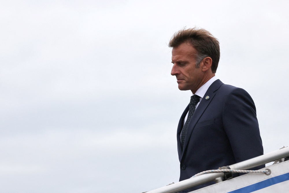 Emmanuel Macron is set to visit No10 on Wednesday (AFP/Getty)