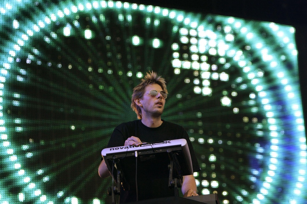 Andy Cato from Groove Armada performing at the Isle of Wight Festival in 2007 (Yui Mok/PA)