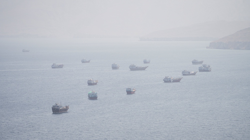 Vessels remain stranded near the Strait of Hormuz as the US and Iran return to full-scale war (Reuters)