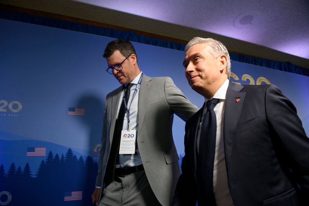 Canadian Finance Minister François-Philippe Champagne said Russia’s attendance at the G20 meeting “created a lot of discomfort around the table, not only from Canada, but from colleagues around the table” (Getty)