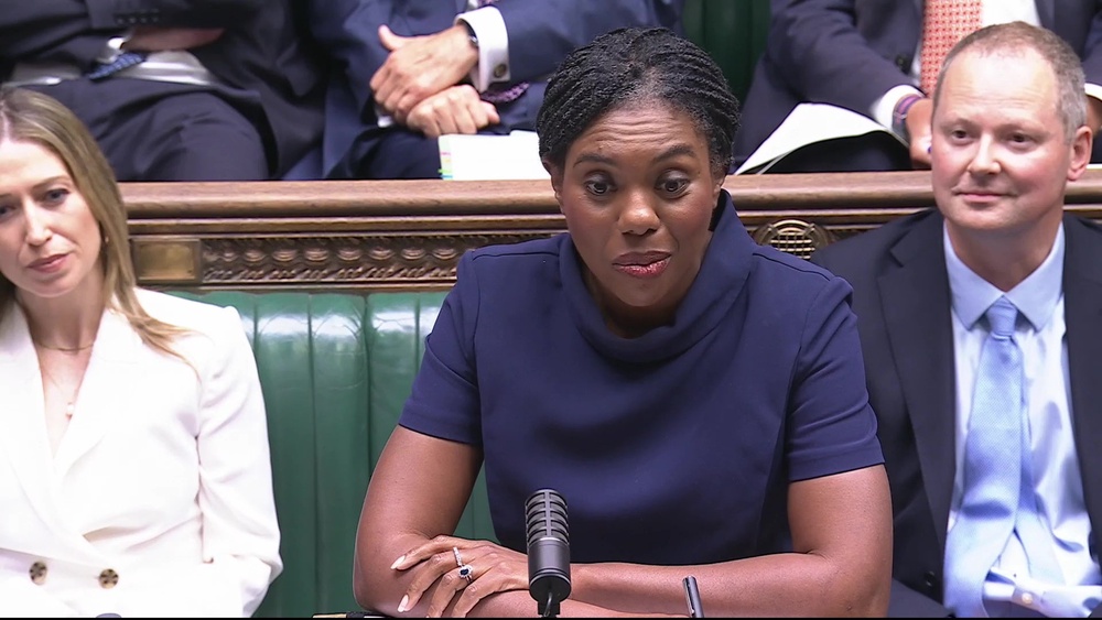 Kemi Badenoch called on Burnham to cut welfare spending and use the money on the UK’s defence (House of Commons/UK Parliament)