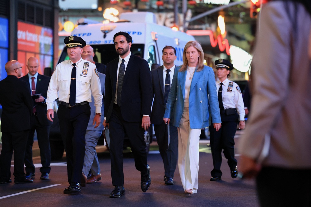NYPD Commissioner Jessica Tisch confirmed that police shot the attacker, now identified as Pamela Cisneros, dead (Reuters)