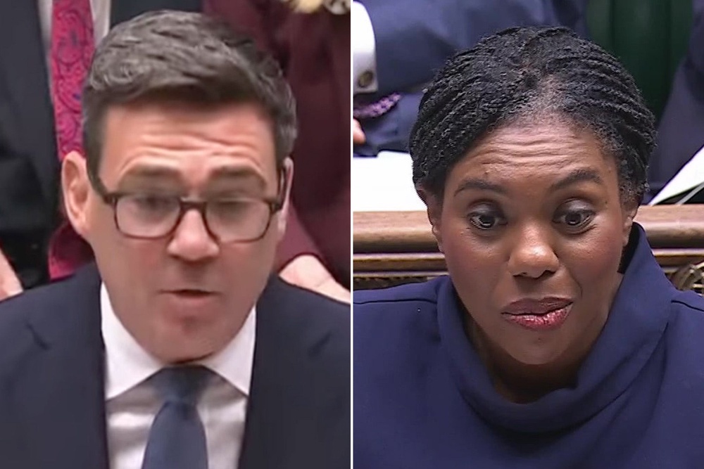 Image from: Burnham’s first PMQs live: PM refuses to rule out tax rises as Badenoch hits out at ‘spendthrift prime minister’