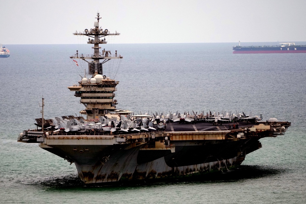 Two sailors were sent back to the USS Abraham Lincoln after a drunken brawl in Thailand, according to a new report (AP)