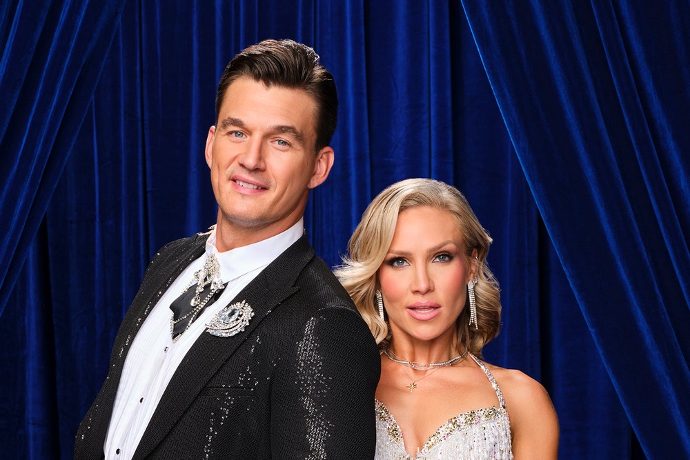Tyler Cameron is paired with Sharna Burgess on season 35 of 'DWTS' (Disney)