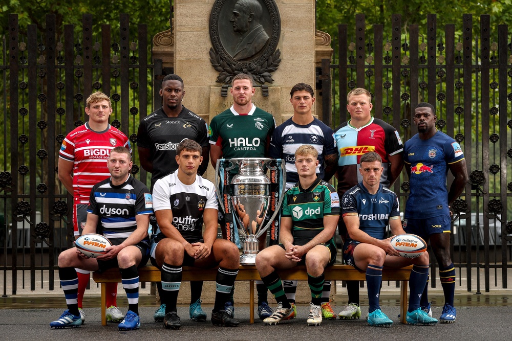 Maro Itoje (back row, second from left) is ready to return for Saracens (Prem Rugby/Inpho)
