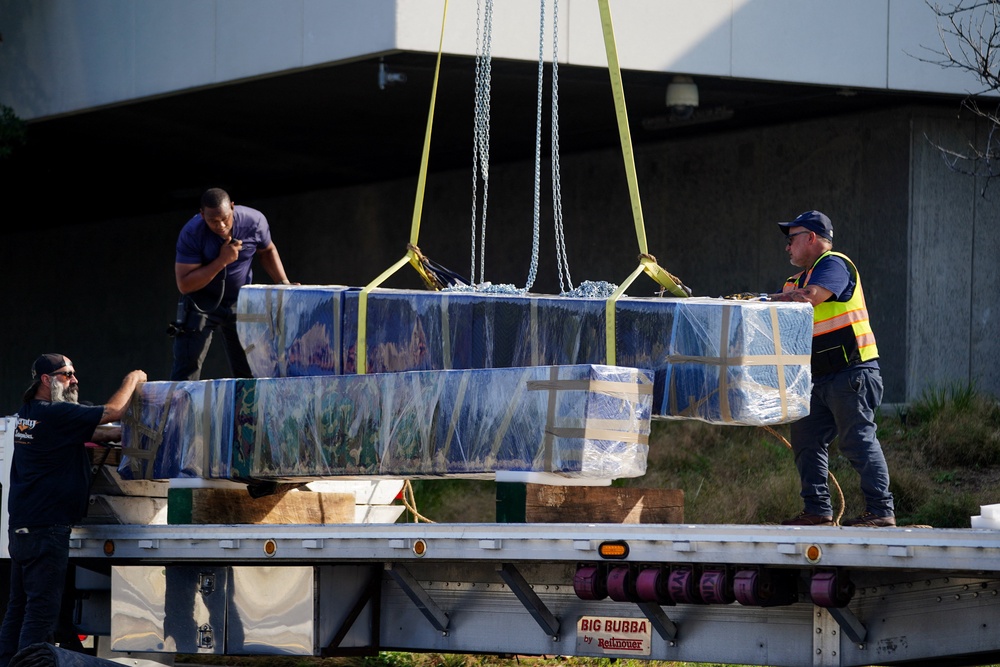 The Kennedy Center has characterized the sculpture’s removal as a routine deinstallation, while advocates who have pushed to keep Trump’s hands off public artworks called the president a ‘petulant crybaby’ (Reuters)