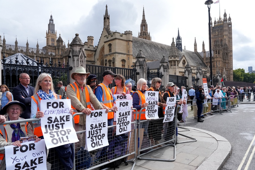 The demonstrators sent a clear message to Andy Burnham (AFP/Getty)