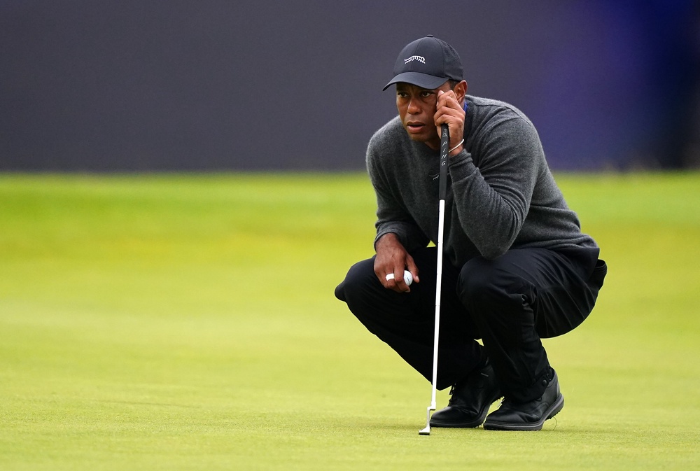 Woods at The Open at Royal Troon in 2024 (Zac Goodwin/PA) (PA Archive)
