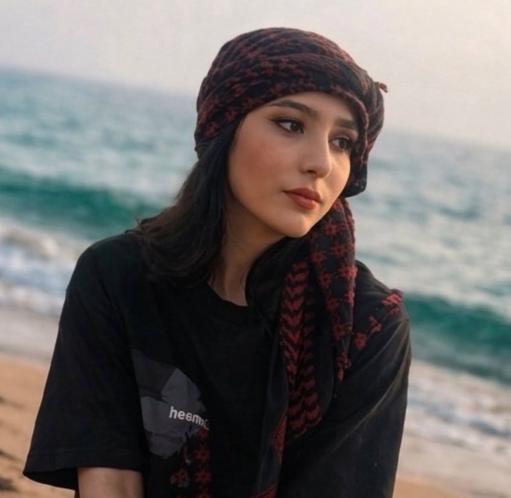Najmeh Amini, 23, was arrested after she posted about the protests on her personal Instagram account (Supplied)