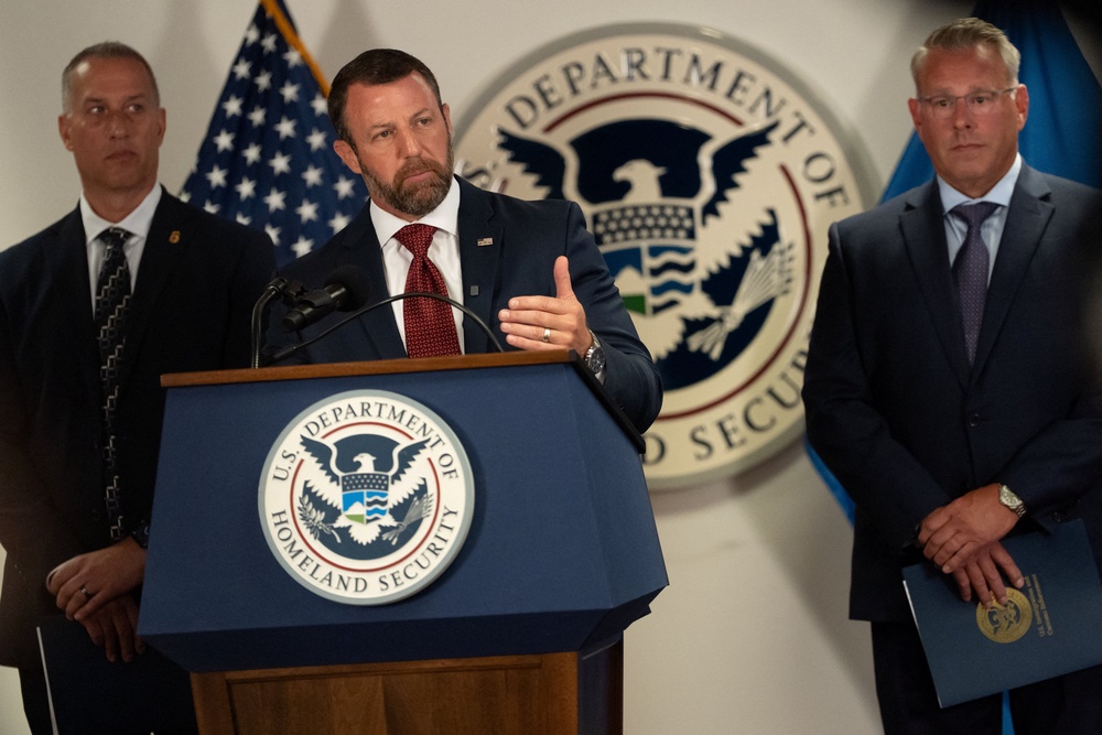 DHS Secretary Markwayne Mullin has not ruled out ICE agents at polling sites but has said officers will likely only be present to serve a warrant or respond to a threat (Reuters)