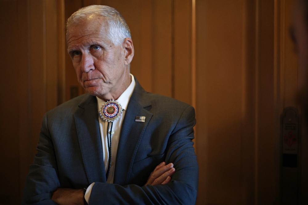 Senator Thom Tillis called on President Donald Trump to fire Defense Secretary Pete Hegseth following the resignation of Army Secretary Dan Driscoll earlier this week (Getty)
