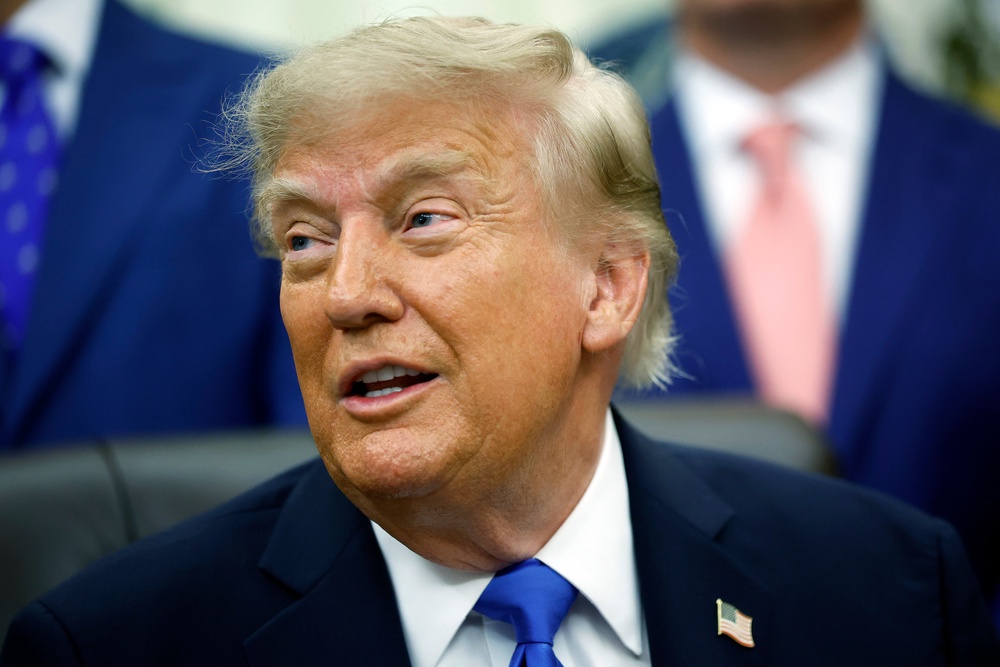 The president has reportedly seen polling showing that Americans largely oppose data centers, but that hasn’t stopped him from calling such facilities a “Golden Goose” and accusing critics of being in the pocket of China (Getty)