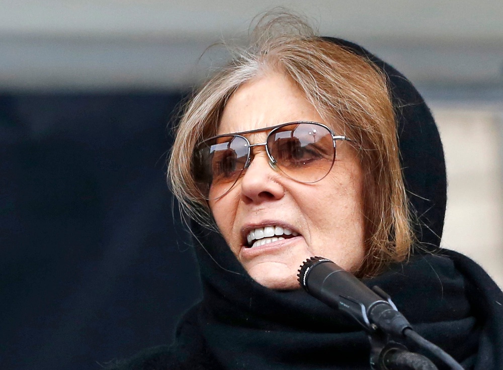 Gloria Steinem speaking at a rally in New York in 2019 (Kathy Willens/AP) (AP)