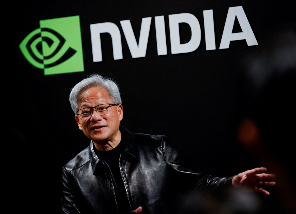 Based in Santa Clara, California, Nvidia manufactures high-end chips that have become vital components for AI (Reuters)