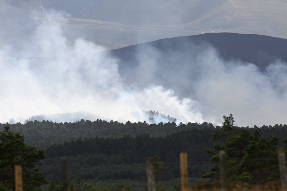 The Cairngorms wildfire burned across 10 square miles (25 square km) of moorland and forestry (Michal Wachucik/PA) (PA Wire)