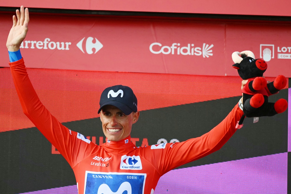 Enric Mas extended his lead to over two minutes (AFP/Getty)
