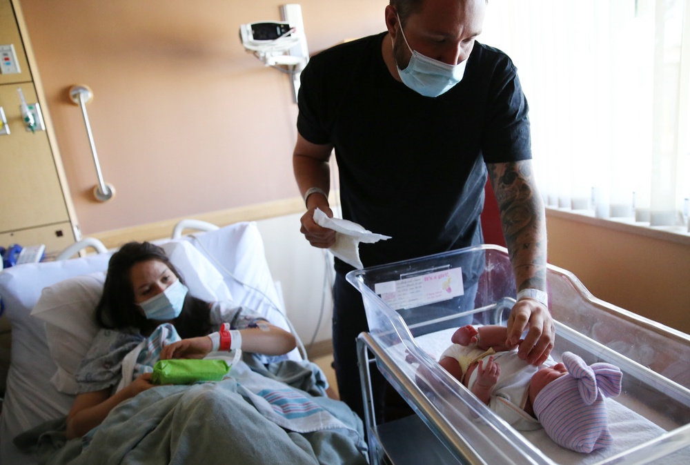 Newborn babies are screened multiple times over their first 48 hours (Getty)