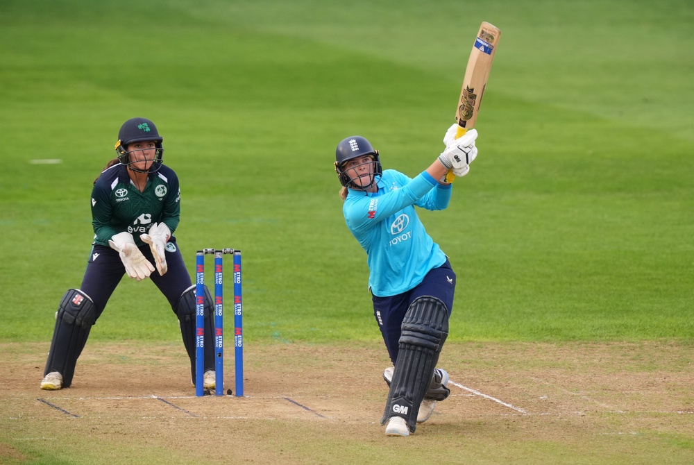 Dani Gibson wrapped up the victory with two sixes (Mike Egerton/PA) (PA Wire)