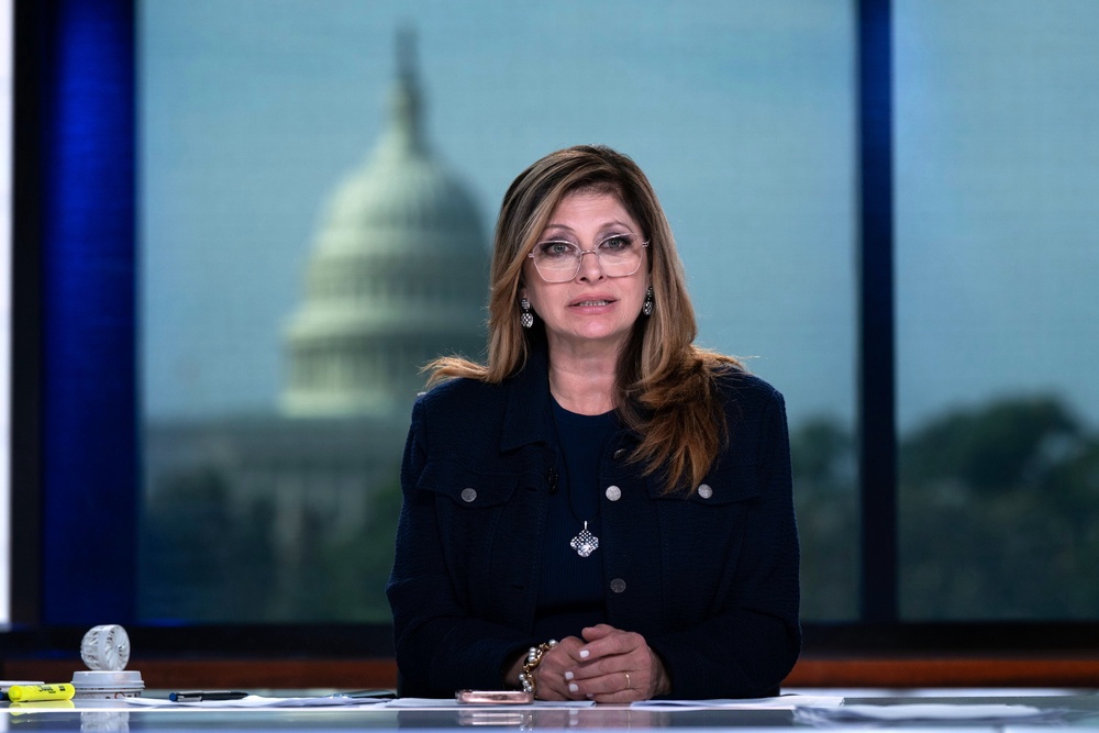Bartiromo, who joined Fox Business in 2013, became an early advocate for President Donald Trump during his first term, and later used her show to amplify his baseless claims that the 2020 election was stolen (AP)