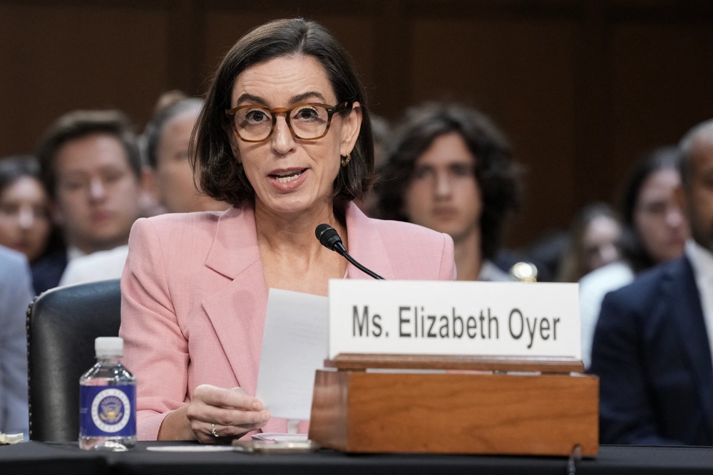 Following her dismissal, Oyer has criticized the Trump administration over its use of the pardon power and its decision to elevate Todd Blanche to be attorney general (AFP/Getty)