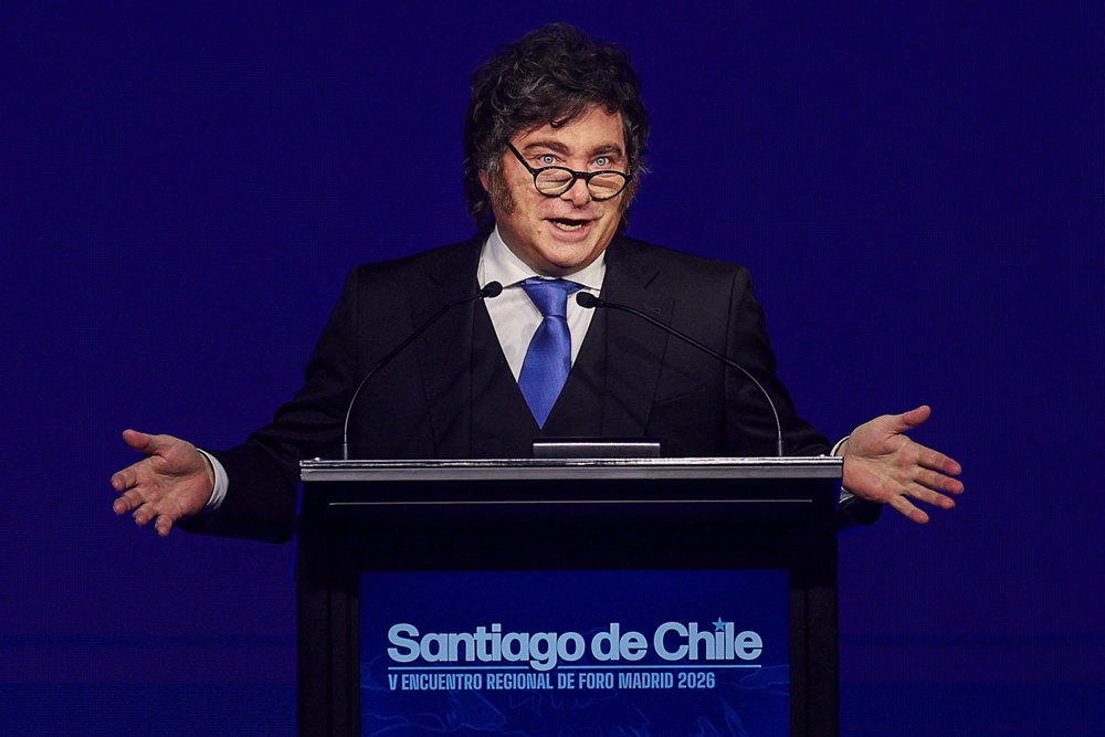 President Milei has threatened to impose sanctions on any companies working on oil production in the Falklands (Reuters)