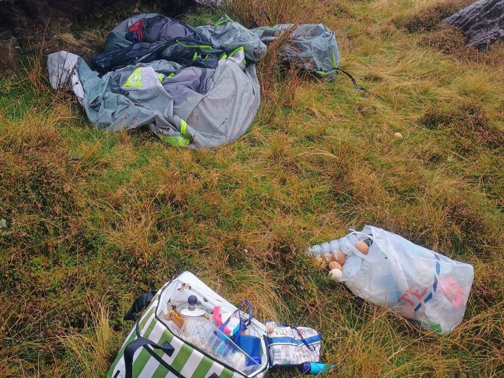 Rotten food was found in the beauty spot (Bannau Brycheiniog National Park Authority)
