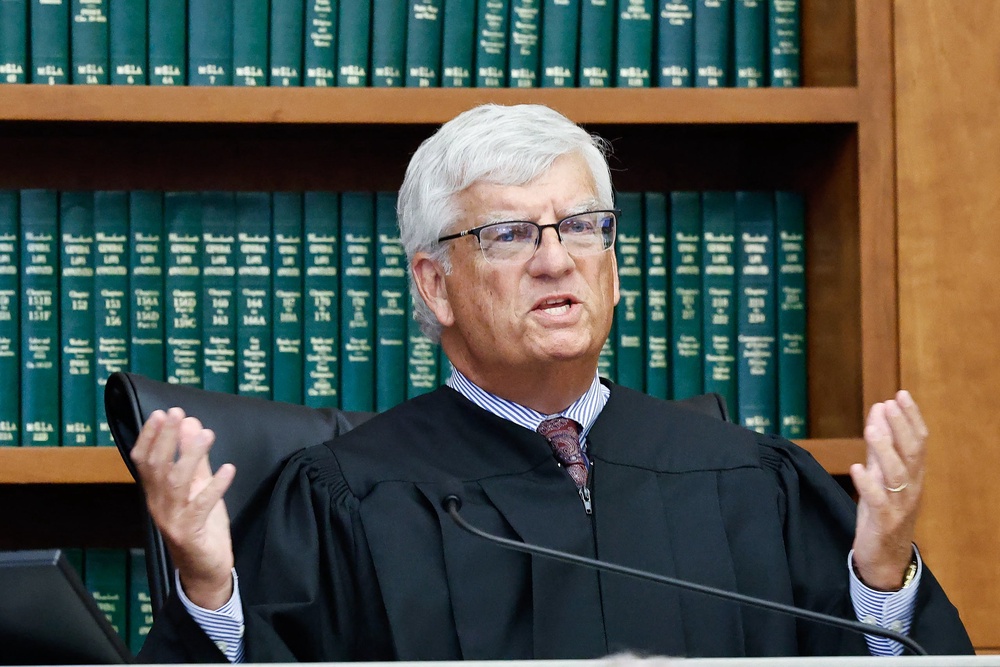 Clancy’s defense attorney got into a heated exchange with the judge on Friday morning (AFP/Getty)