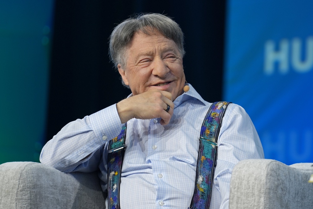 Renowned futurist Ray Kurzweil speaks onstage at the HumanX Conference on 7 April, 2026 in San Francisco, California (Getty)