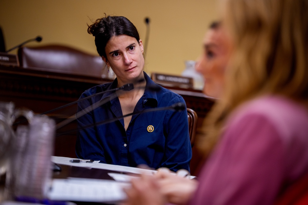Rep. Marie Gluesenkamp Perez (D-Wash.) represents a district that voted for Trump. But she is not clear about where she might work with the president (Getty)