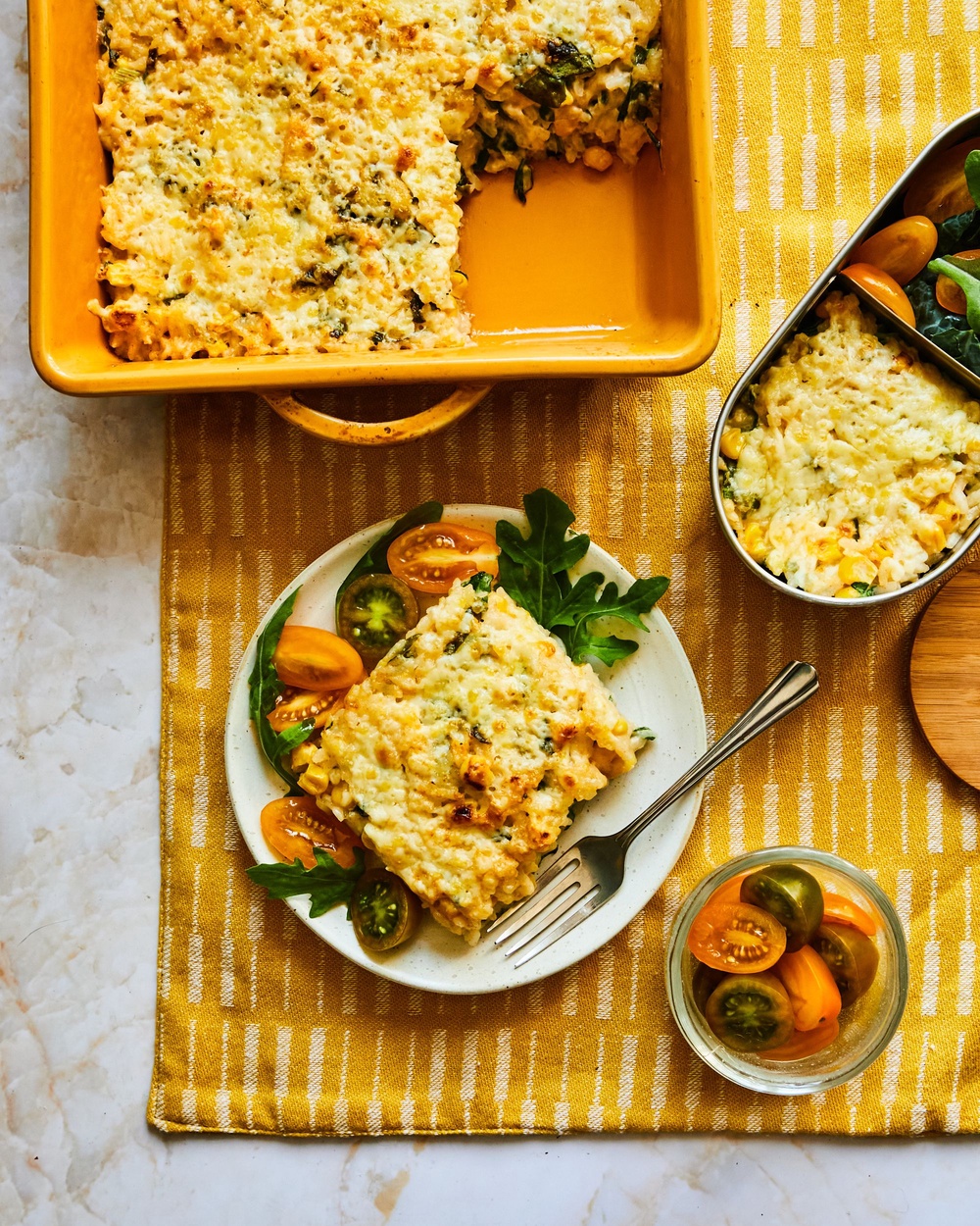A cheesy, comforting rice bake made for easy midweek dinners (The Rice Association)